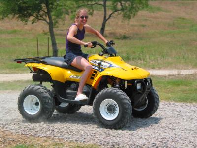 Mallory going for a ride