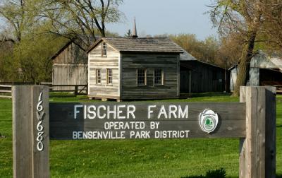 Fischer Farm Sign in Summer