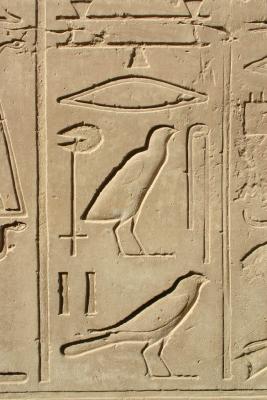 Closeup of hieroglyphs