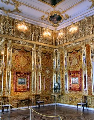 St. Petersburg - Catherine Palace - The famous amber room