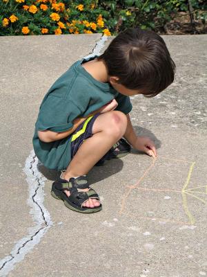 chalk drawing