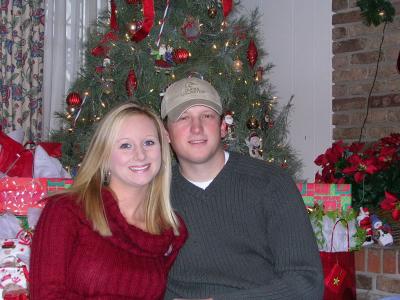 Holly and Chris Christmas 2004