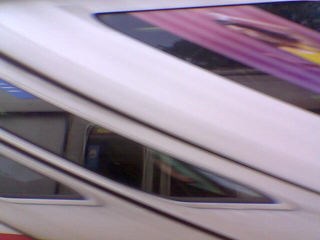 Interesting effect: speeding train