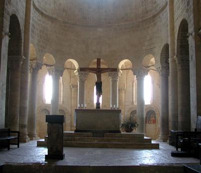 Inside the abbey