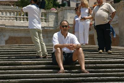 Me on the Spanish Steps in Rome.