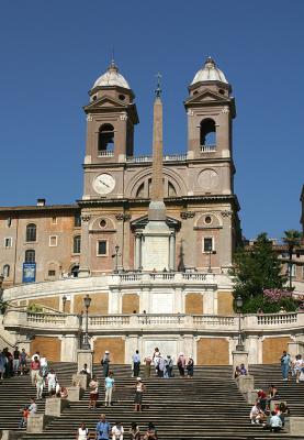 The Spanish Steps in Rome, Italy.