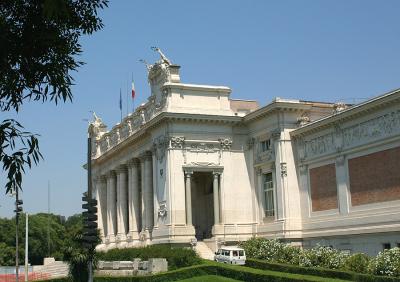 Museum of Modern Art near the Villa Borghese in Rome, Italy.