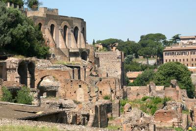 The Forum in Ancient Rome.