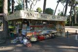 One of the ever-present food stands scattered throughout Rome. This one was near Piazza Brasil, at the top of the hill near Via Veneto.