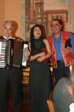Dinner entertainment during our first night of the Insight Tour in Rome on Saturday night.