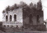 A sad photo of the Rymanow synagogue.  As you can see the roof now has greenery.