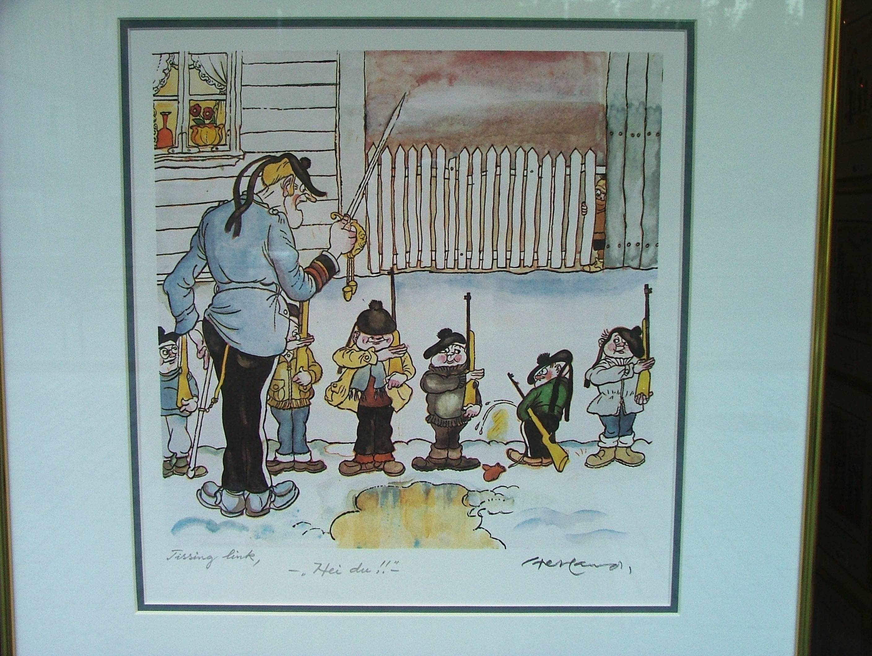 Drawing by Audun Hetland the Humorist