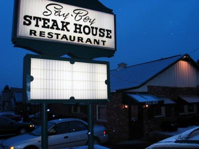 Say Boy's steak house in Fairmont, WV