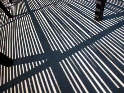 Abstract - shadows from a slatted open structure