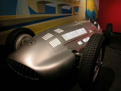 Mercedes racing model - Million Dollar Car display - Petersen Automotive Museum