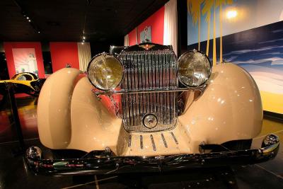 1934 Hispano-Suiza Type 68/J-12 Cabriolet - Million Dollar Car display - Petersen Automotive Museum