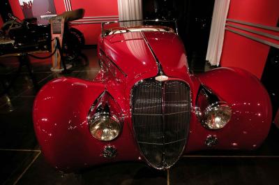1939 Delahaye Type 165 Roadster - Million Dollar Car display - Petersen Automotive Museum