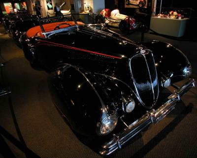 1938 Delahaye Type 135M Competition Roadster - Million Dollar Car display - Petersen Automotive Museum