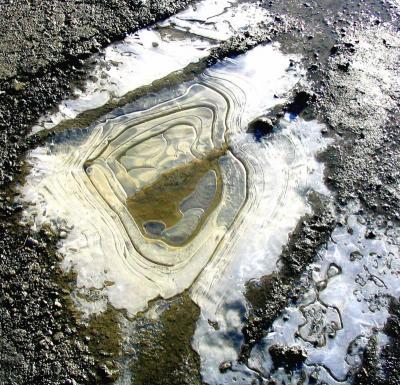 flaque de glace