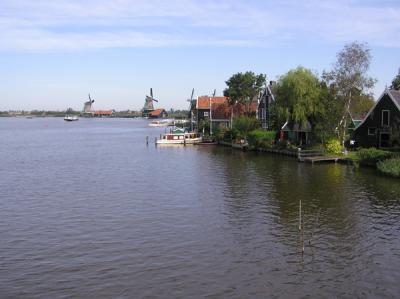The river and windmills