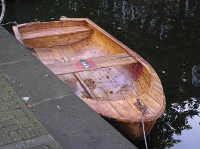 A wood and brick boat?