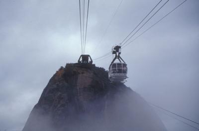 Tram up Pao d'Acucar (Sugarloaf)