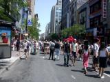 St Catherine street sales open to pedestrians only