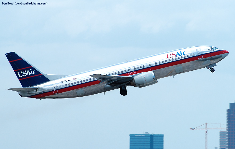 US Airways B737-4B7 N778AU aviation stock photo