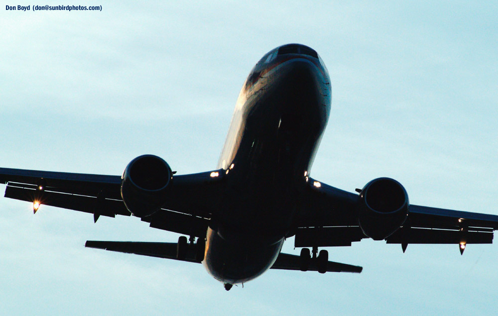 US Airways B737-4B7 aviation stock photo