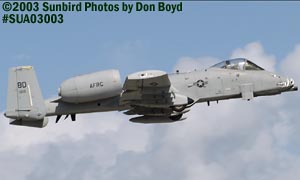 USAF A-10 air show and military aviation stock photo #7665