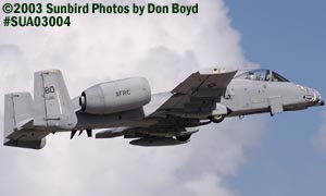 USAF A-10 air show and military aviation stock photo #7666