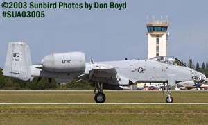 USAF A-10 air show and military aviation stock photo #7667