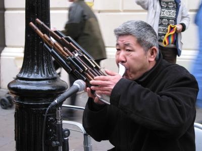 South American flutist in London