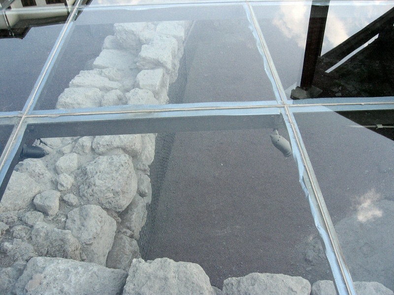 Said to be foundations of apostle Pauls childhood home, now under water.