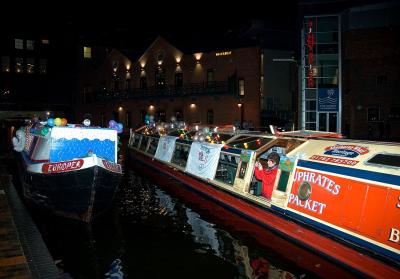 Canal boat parade