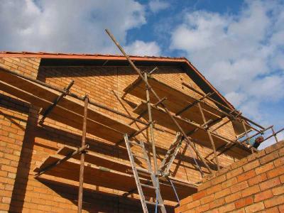 eaves up - need to do some painting