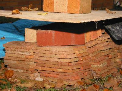 stored brick facings