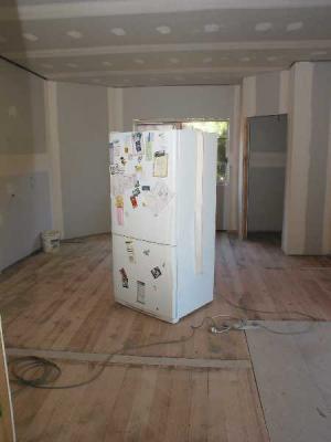 fridge refuses to leave kitchen
