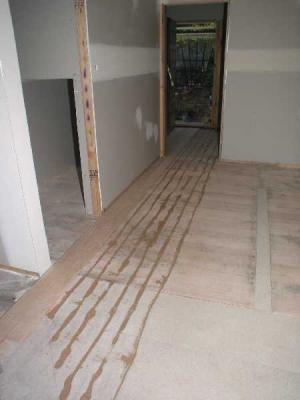 and then up it comes - floor man not happy with the new timber