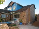 brick facings hide the blue walls