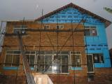 bricks now above bathroom window