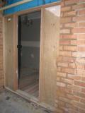 front door glass installed