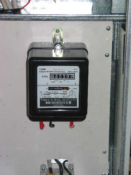 new meter - zero on the clock