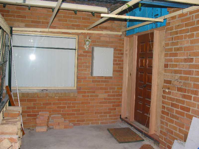 new meterbox and mock up front door