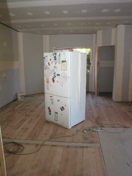 fridge refuses to leave kitchen