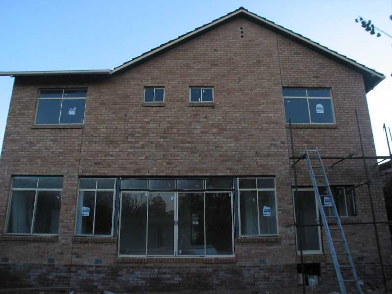 rear bricks done