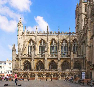 Bath Abbey, Bath, July 2003