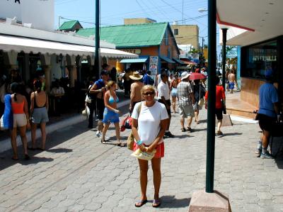 Downtown Isla Mujeres, north of Cancun