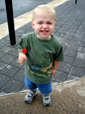 after Noah's first haircut, July 14, 2002