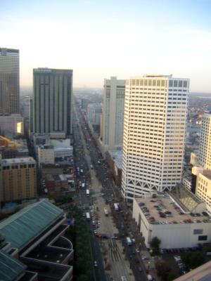 view from the 360 Lounge - Canal Street